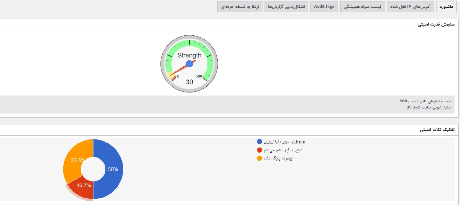 بالا بردن امنیت سایت